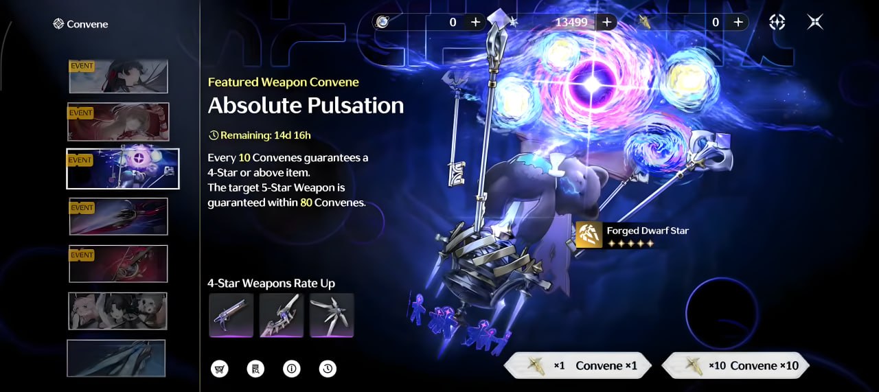 Wuthering Waves Weapon Event Convene
