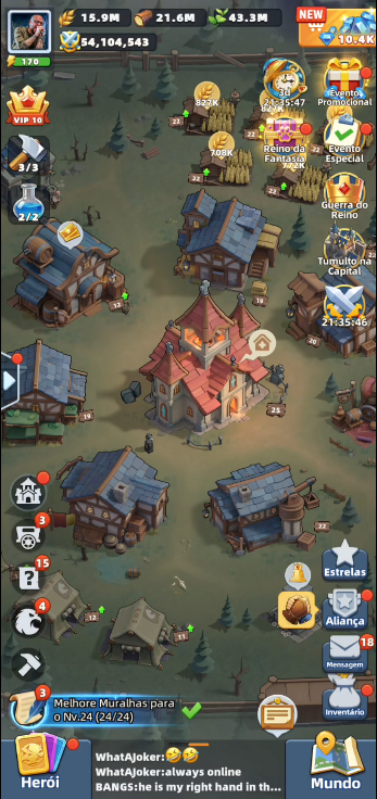 Last Asylum: Plague sanctuary overview showing the main building surrounded by farms, residences, and medieval structures