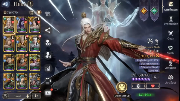 Gu Shi Attributes