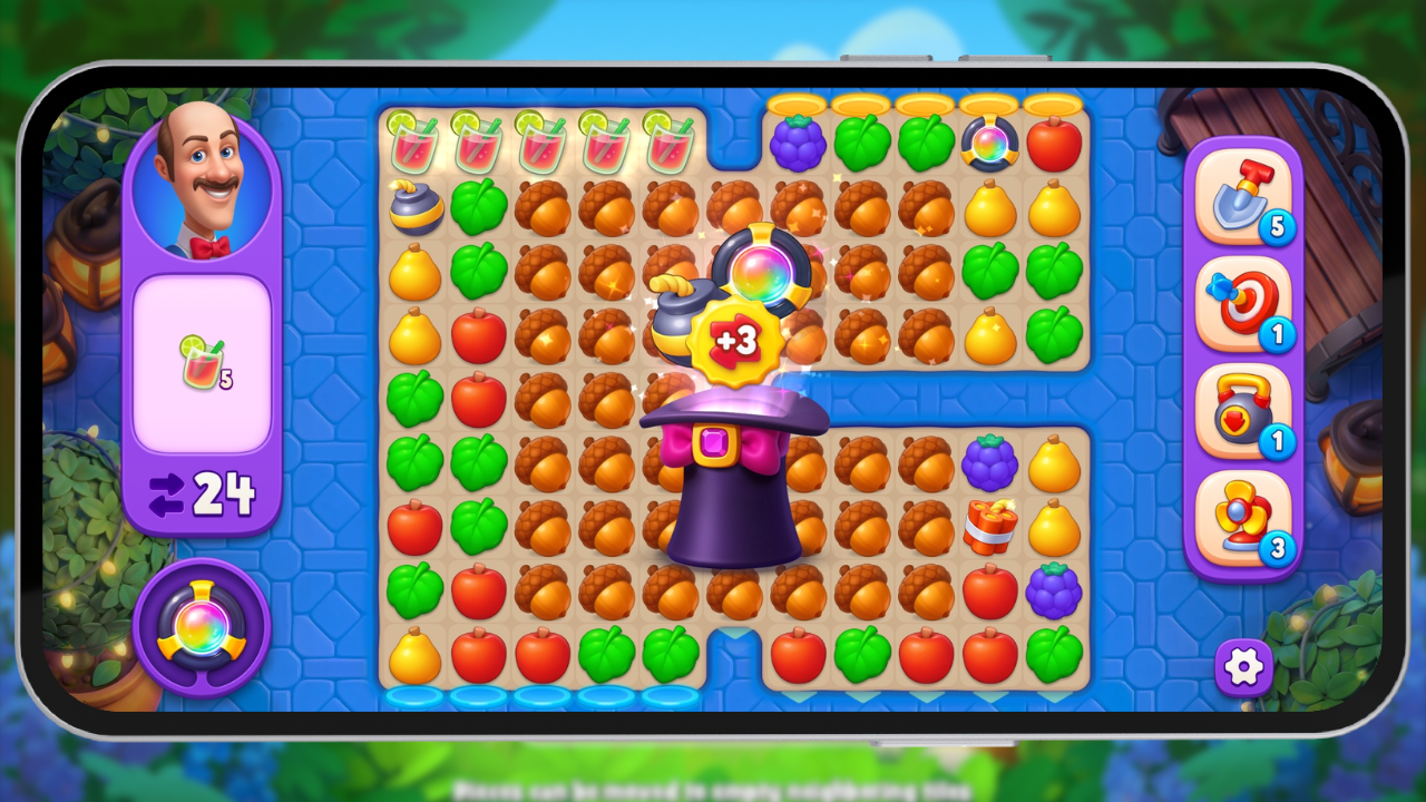 Board showing active Magic Hats