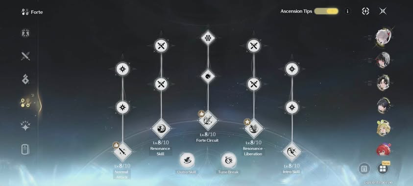 Wuthering Waves Skill Upgrades