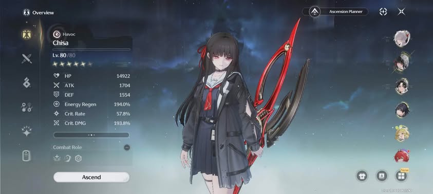 Wuthering Waves Character Ascension