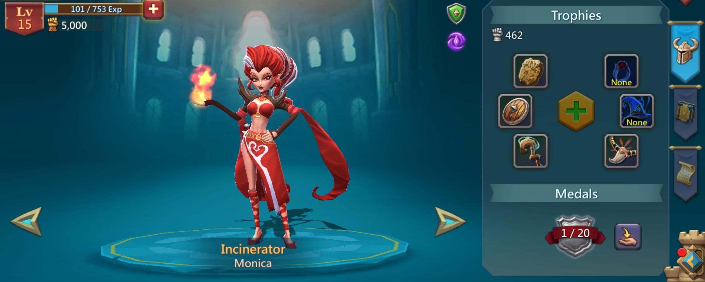 Lords Mobile Incinerator as an A-Tier hero
