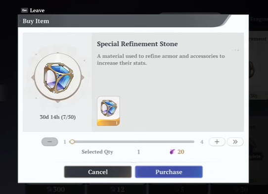 Equipment Upgrade Materials