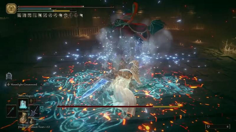 Dark Moon Greatsword against Messmer