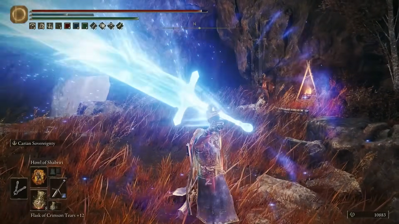 Carian Sovreignty Ash of War in Action