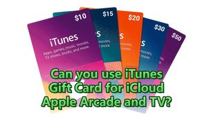 Can you use iTunes Gift Card for iCloud Apple Arcade and TV?