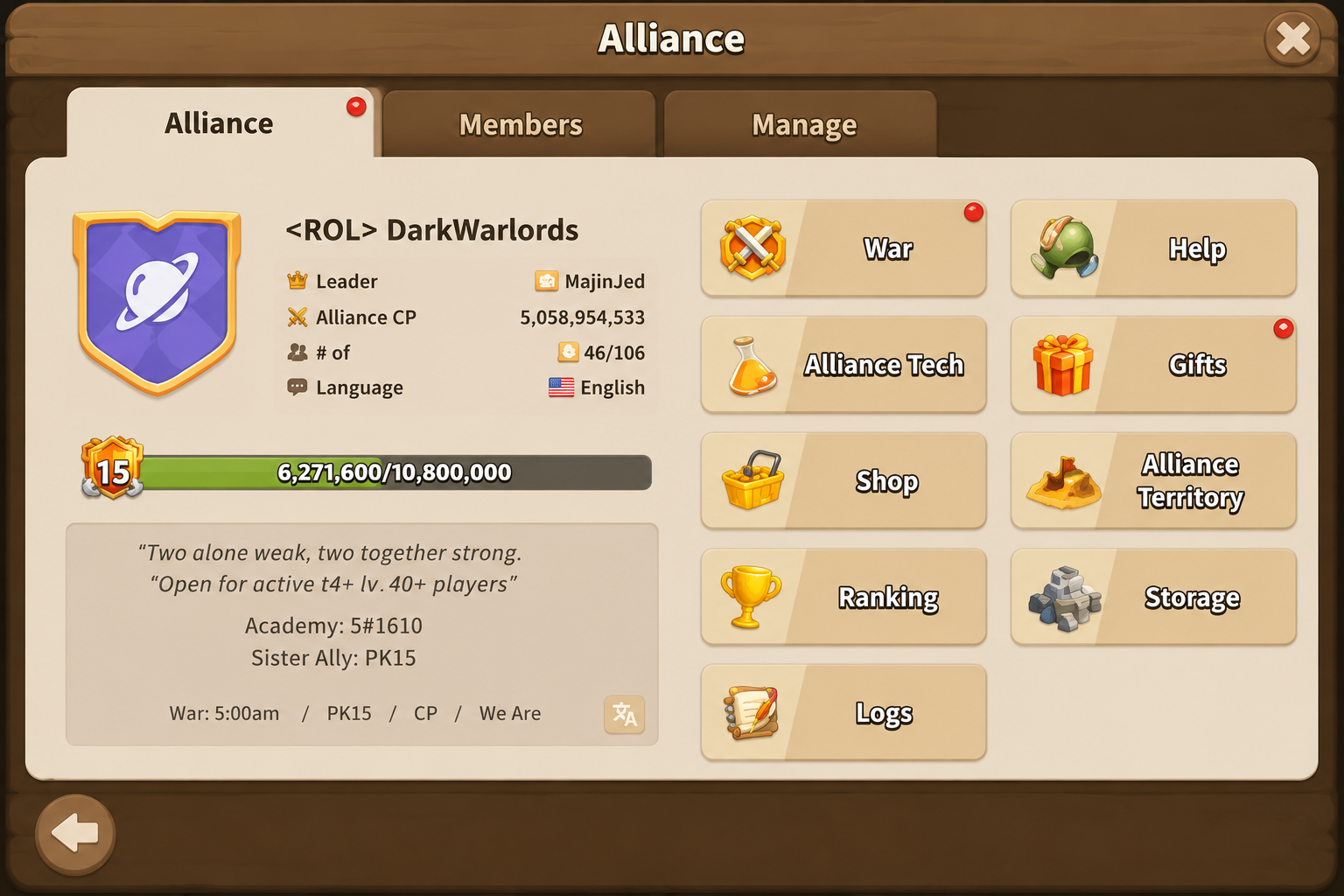 Dark War Survival Alliance
