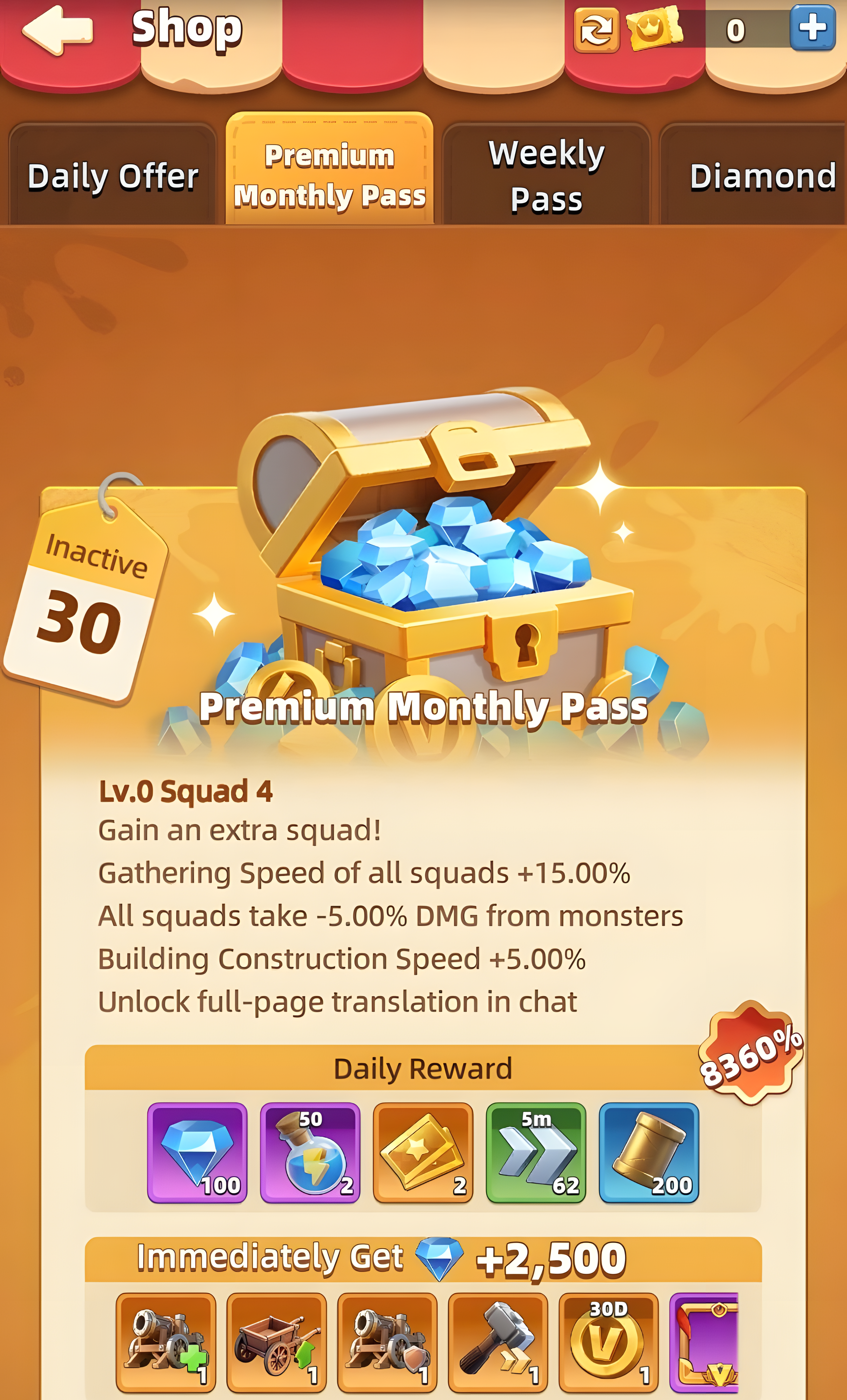Premium Monthly Pass