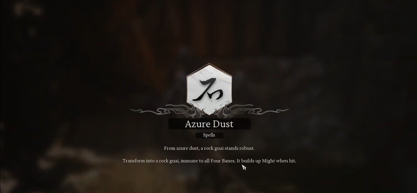 Azure Dust Transformation Black Myth: Wukong