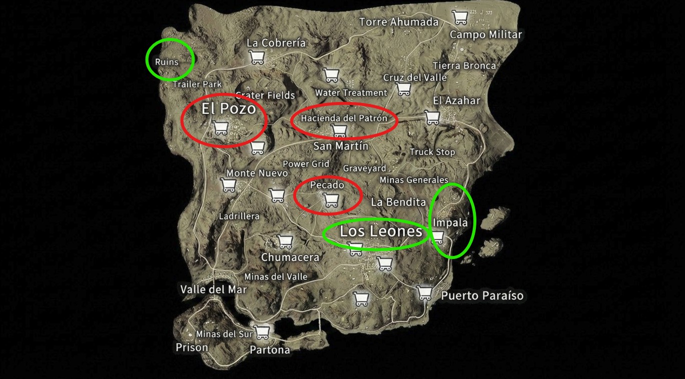 Miramar Drop Locations