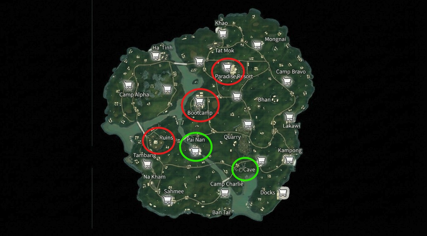 Shanhok Drop Locations