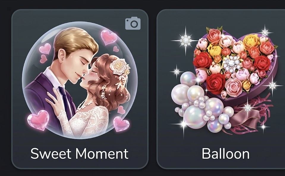 sweet moments and balloon