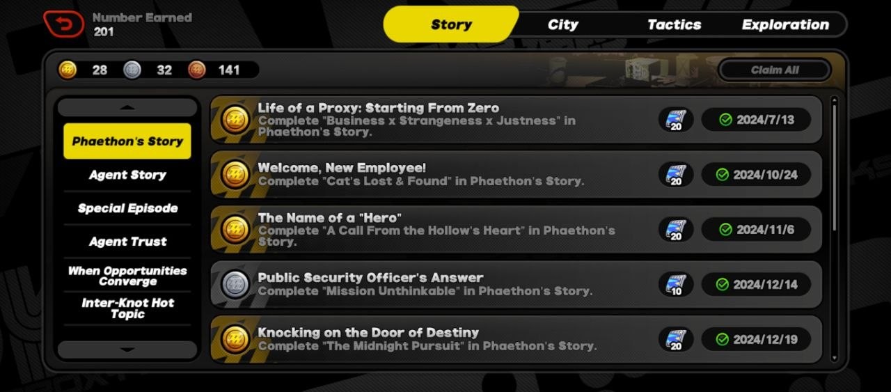 Achievements