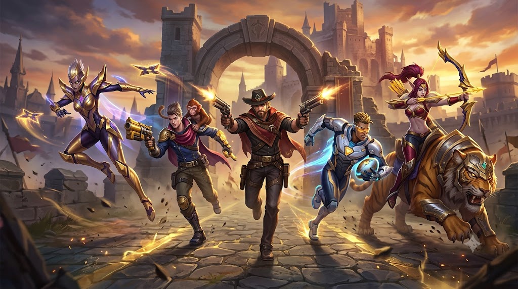MLBB GOLD LANE FOR COVER AND FRONT