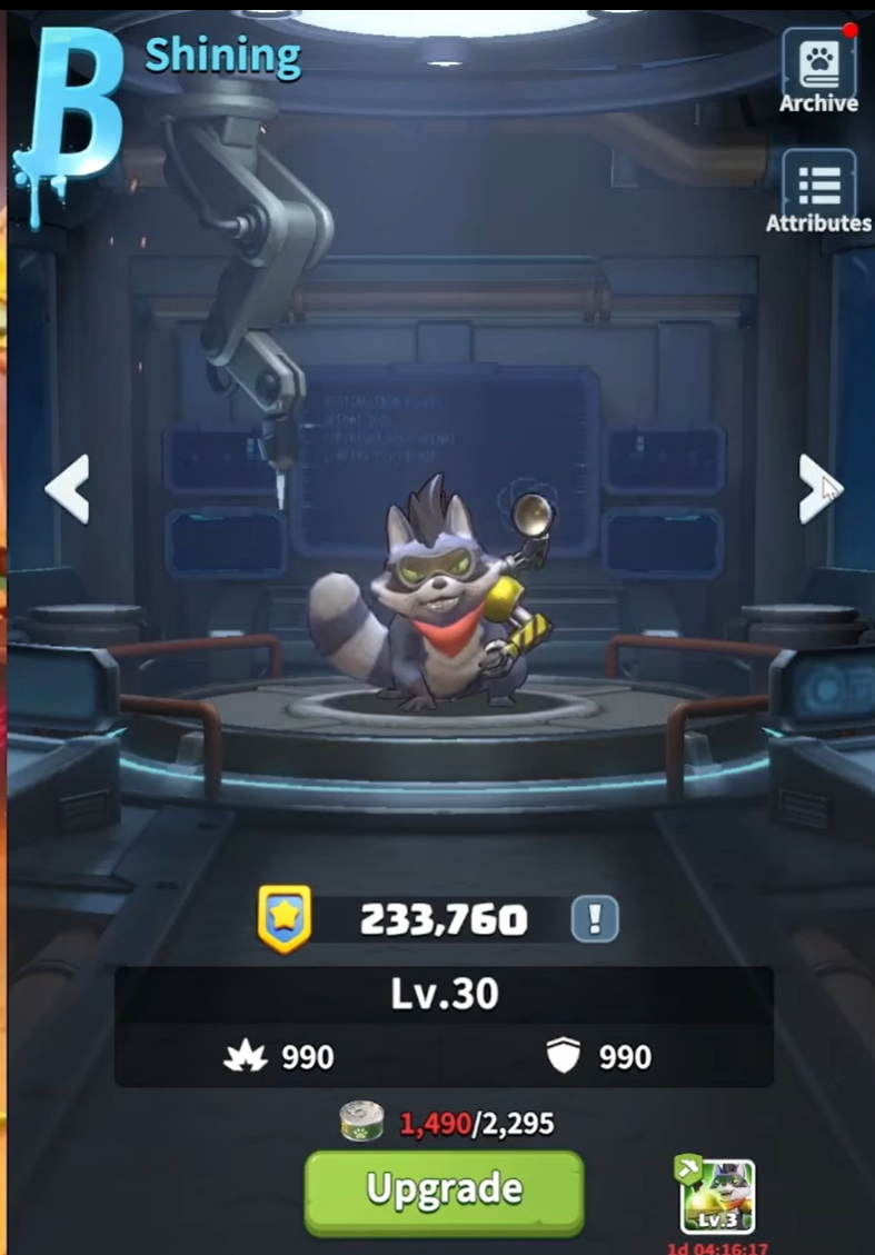 Pets Upgrades