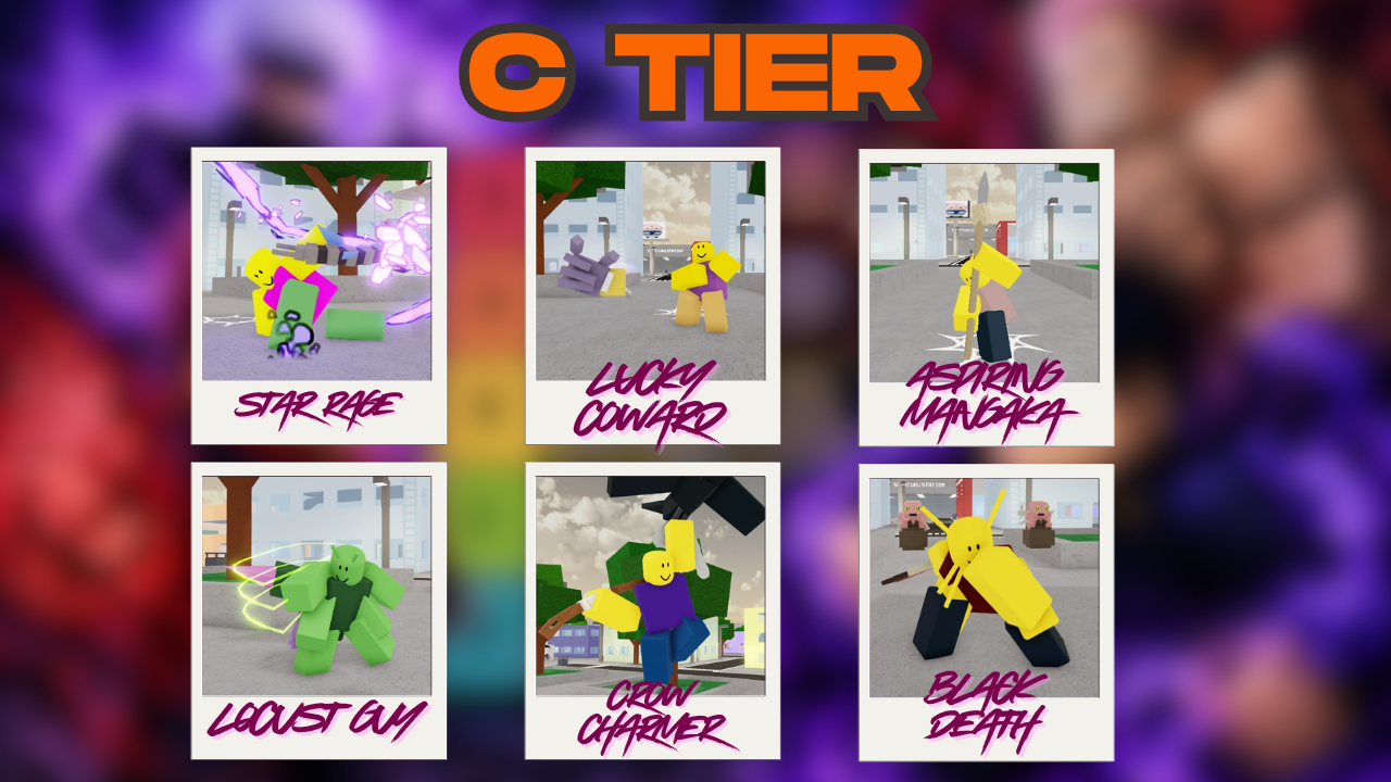 C Tier jujutsu Shenanigans Characters Illustrtion