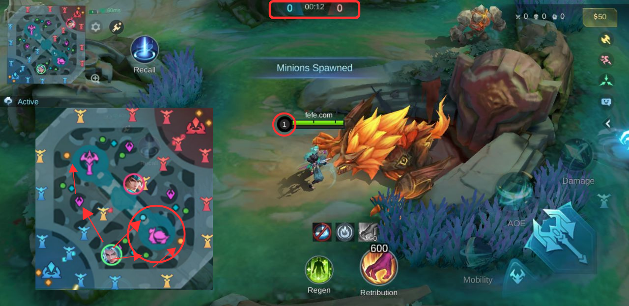 Jungler early rotation