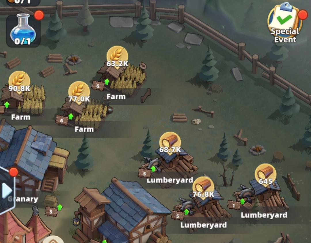 Last Asylum Plague Farm and Lumberyard upgrades for construction resources