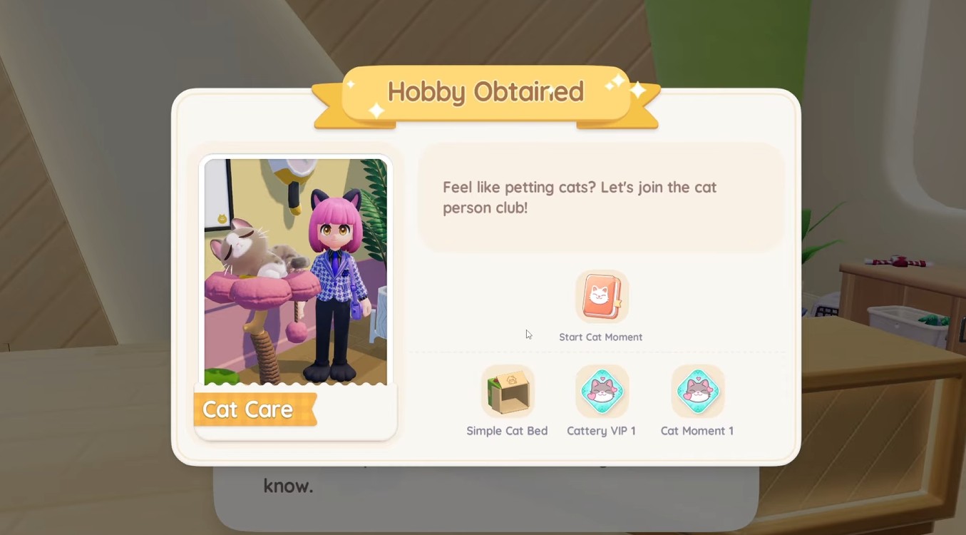 Unlocking Cat Caring Caring Hobby heartopia