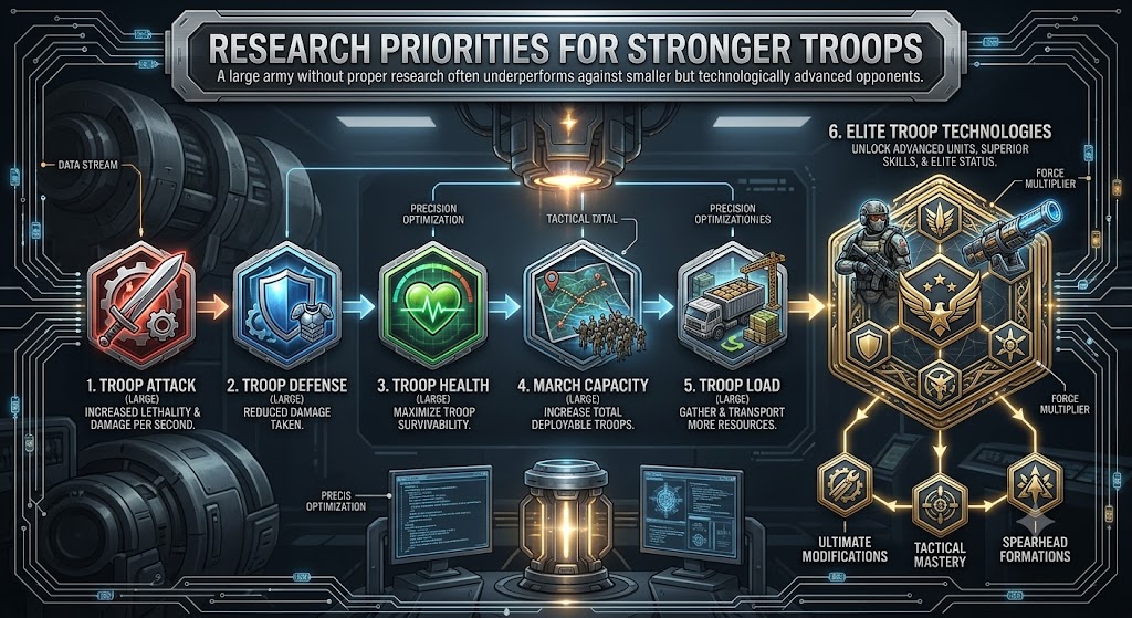 Research Priorities for Stronger Troops