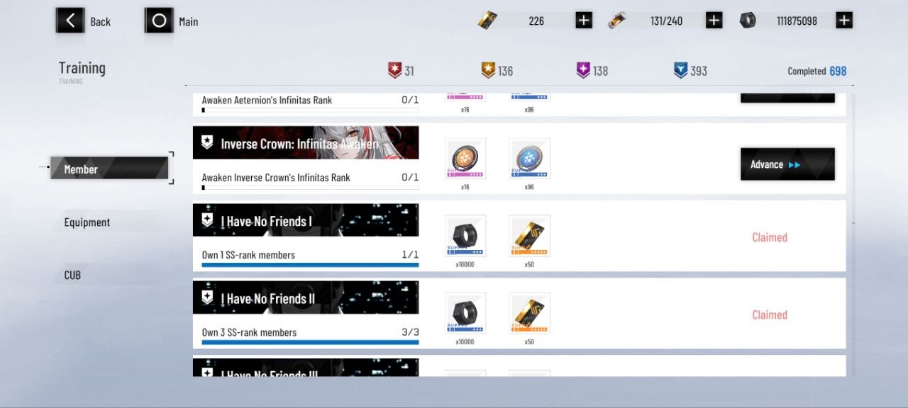 Achievements
