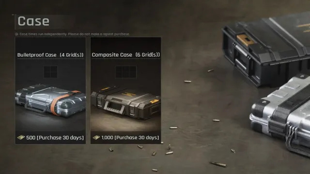 Composite case arena breakout