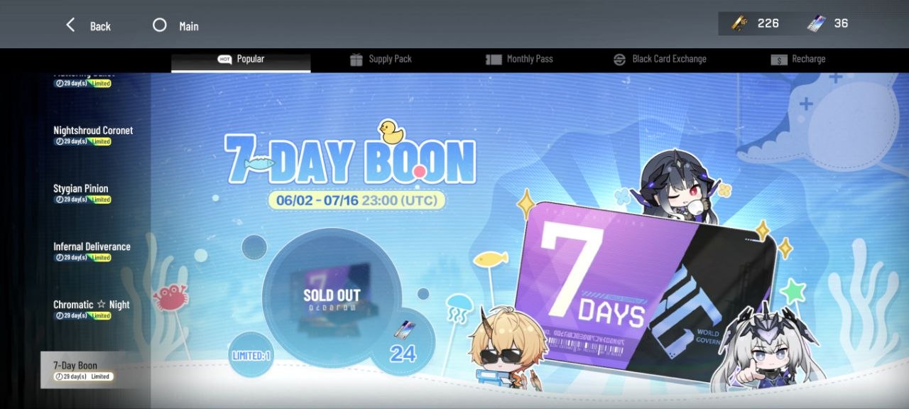 7-day boon