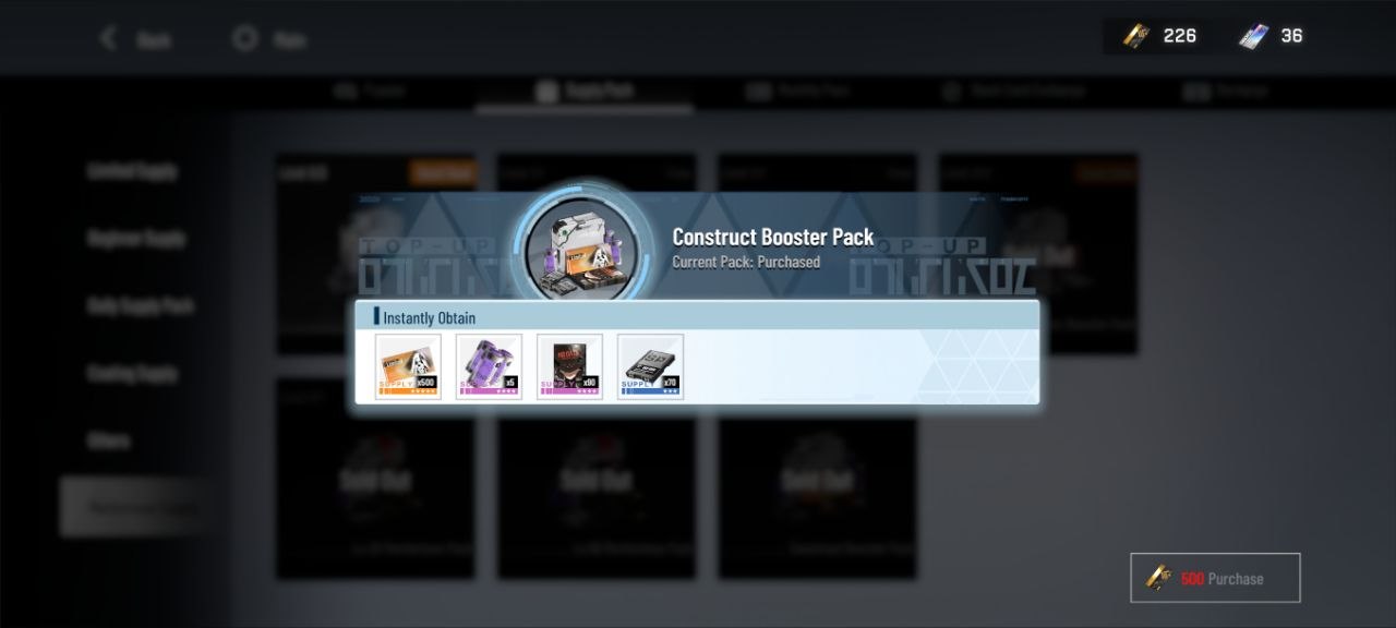 Construct Booster Pack - Priority