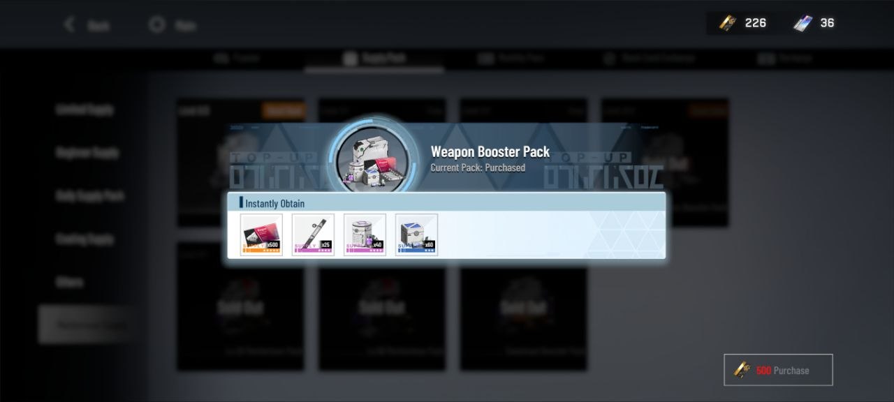 Weapon Booster Pack - Priority