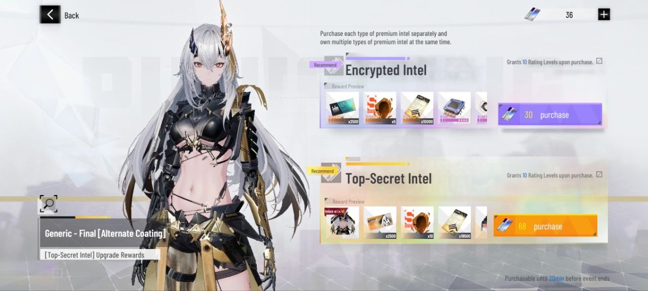 Encrypted Intel and Top Secret Intel - Priority