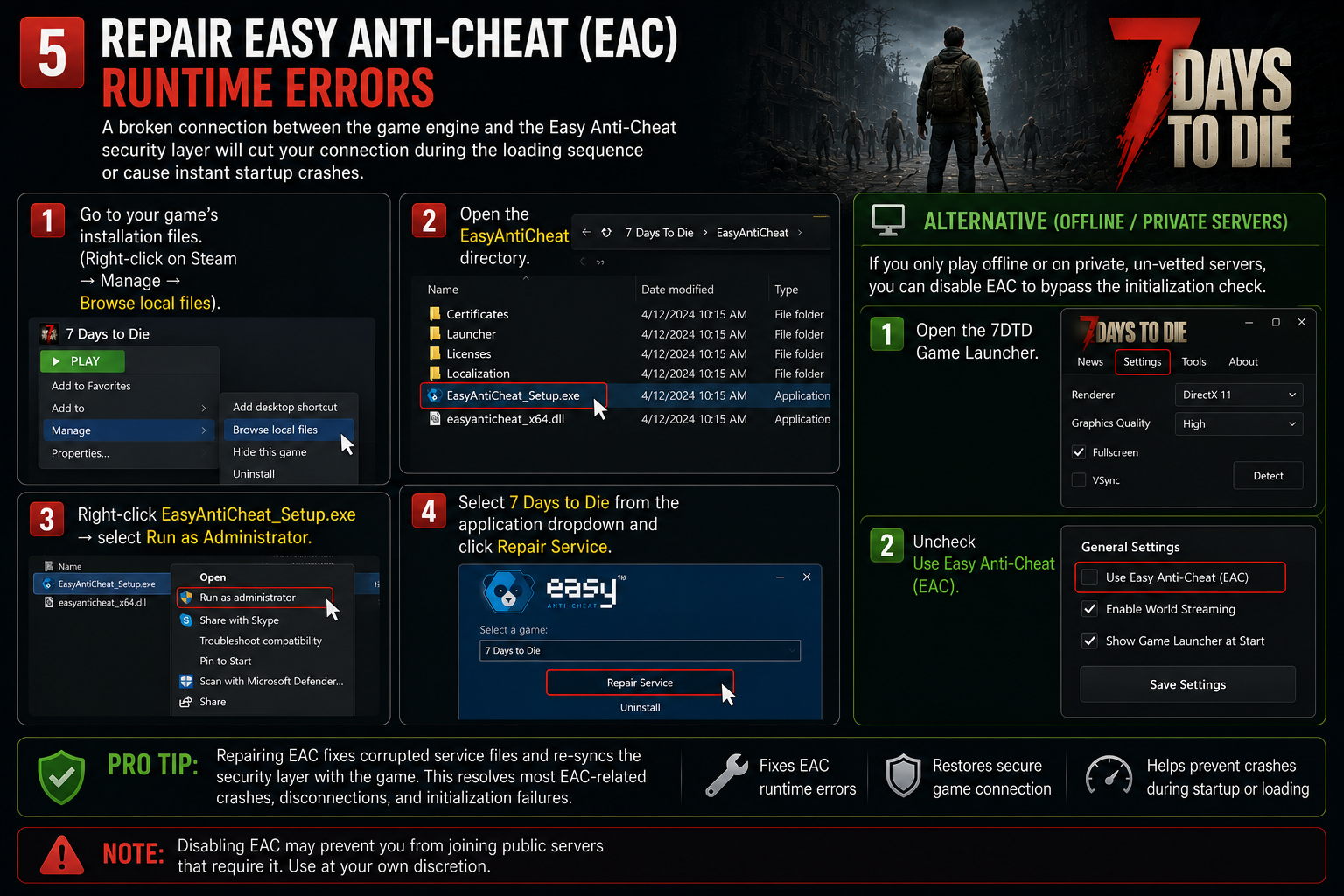 Repair Easy Anti-Cheat (EAC) Runtime Errors