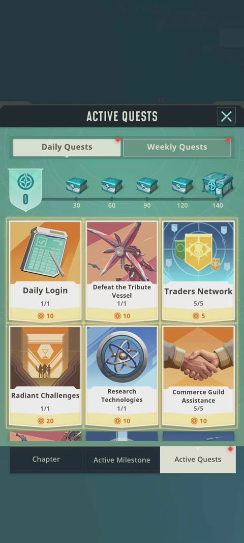 Foundation Galactic Frontier Daily Quest