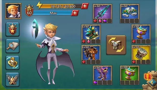 lords mobile gear set