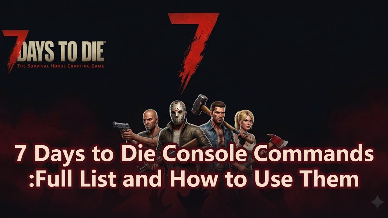 7 Days to Die Console Commands:Full List and How to Use Them