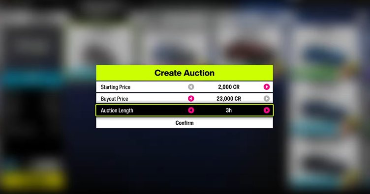 Set Competitive Prices for the Car