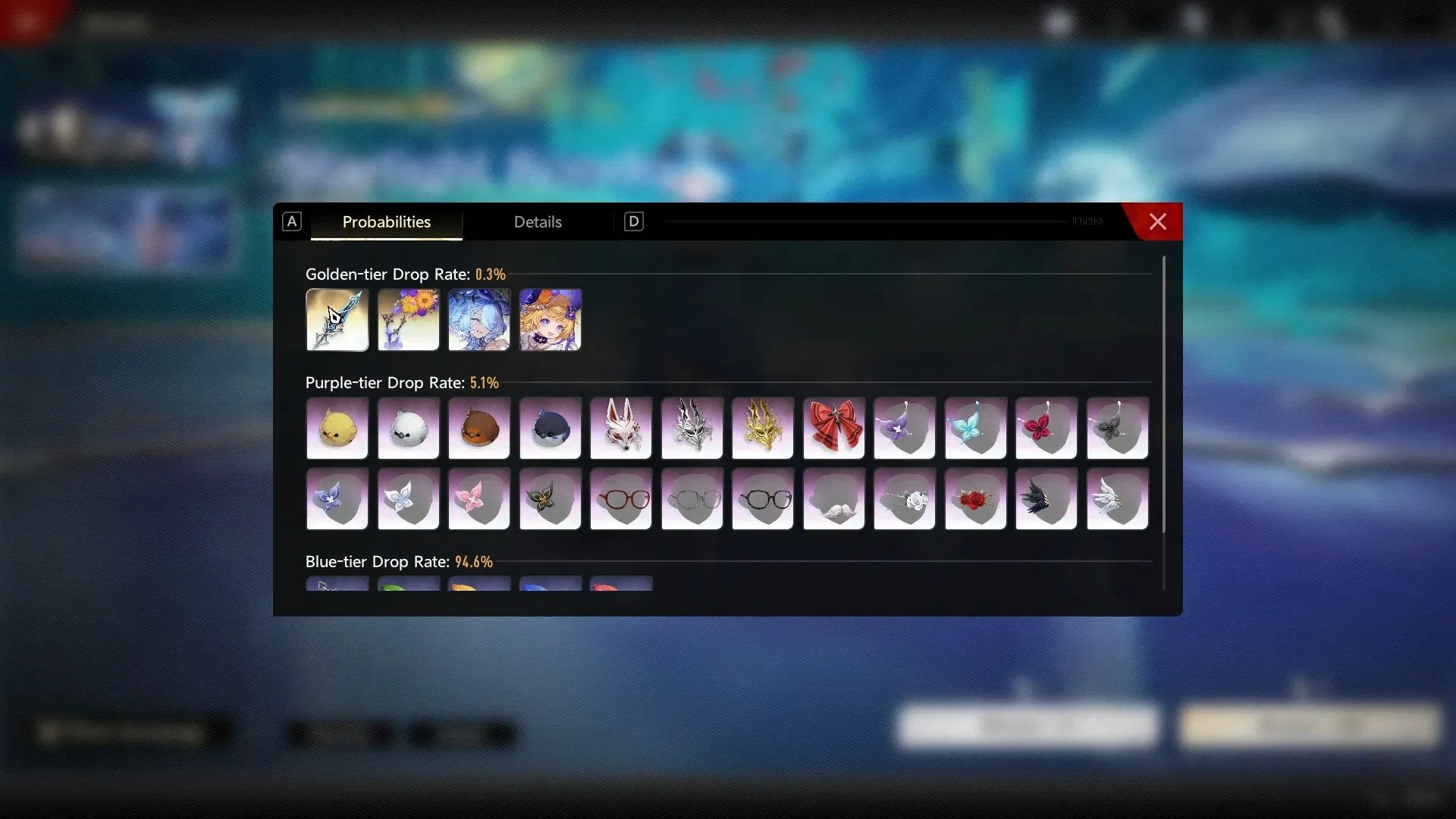 Duet Night Abyss Myriad cosmetic rewards