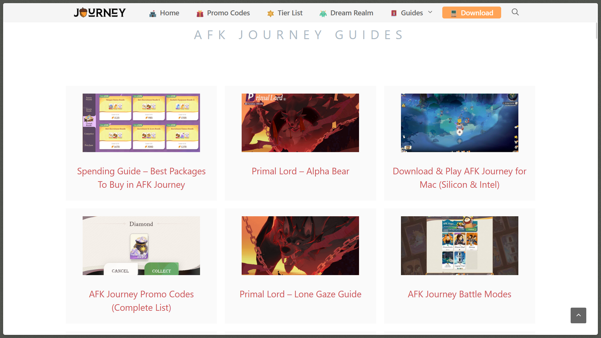 PlayAFKJourney.com - Best for Learning Game Systems