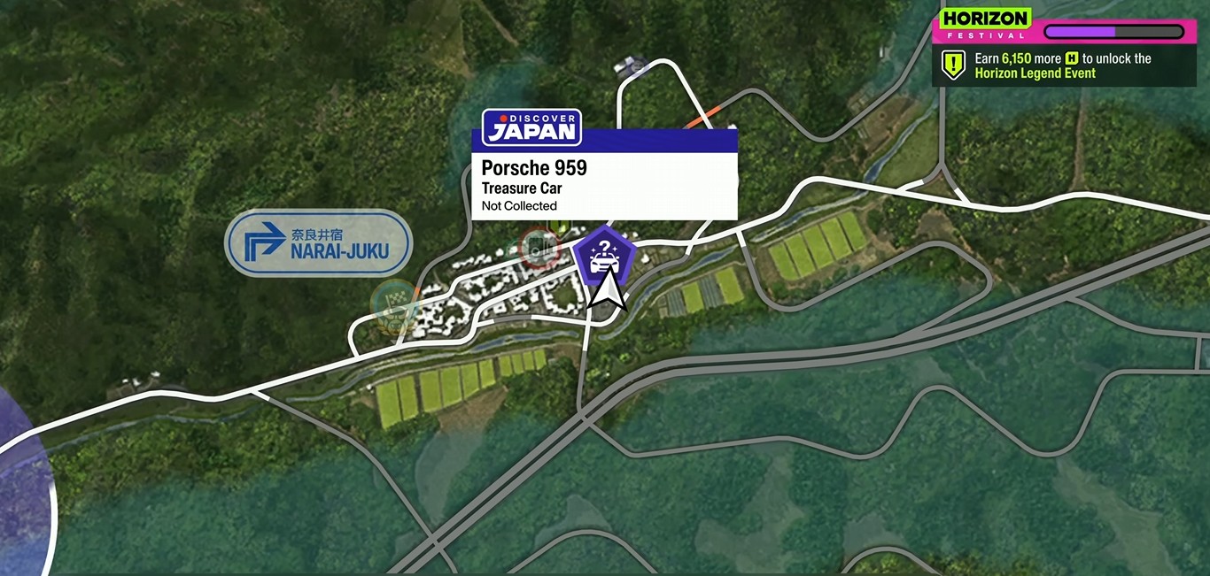 1987 Porsche 959 Treasure Car Location