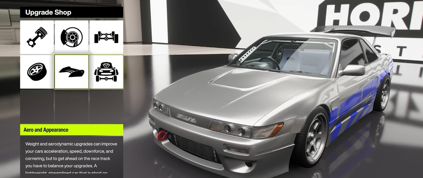 Forza Horizon 6 upgrade menu
