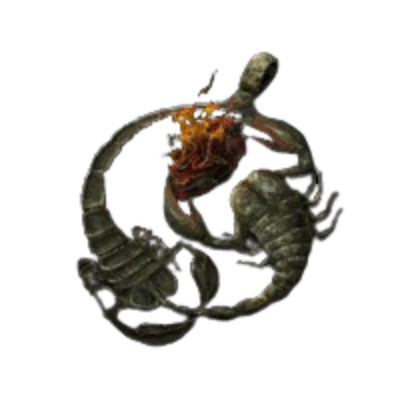 Fire Scorpion Charm