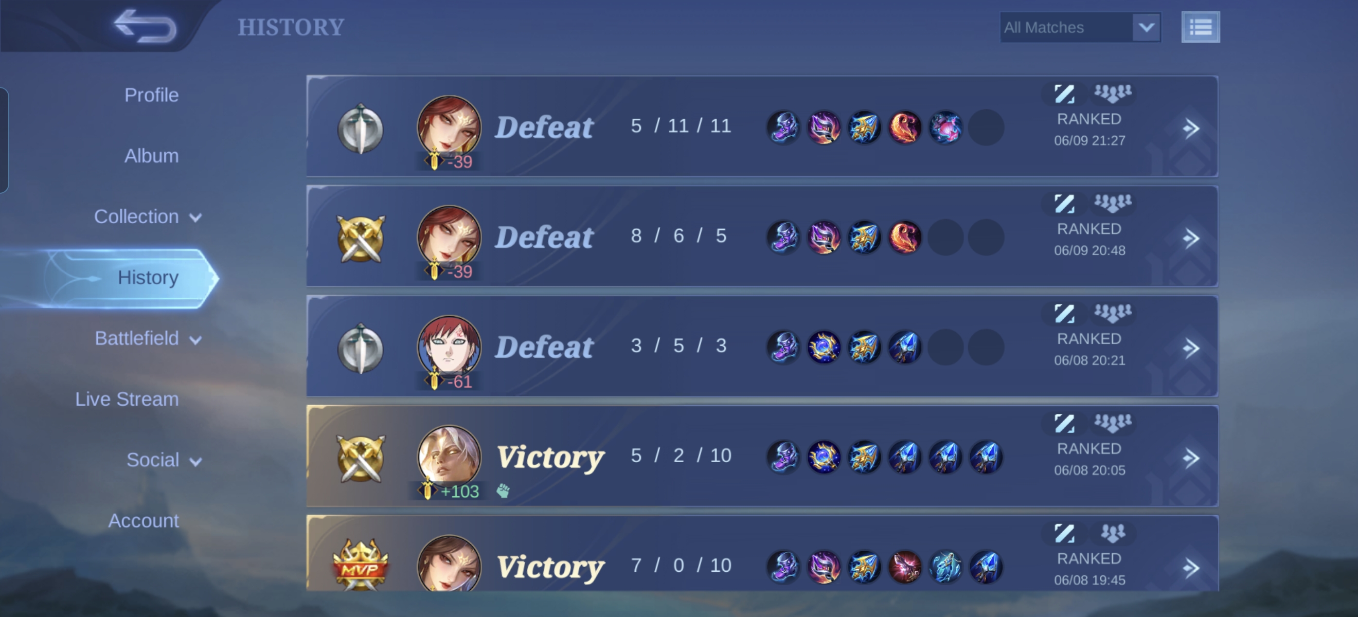 Play Fewer Matches