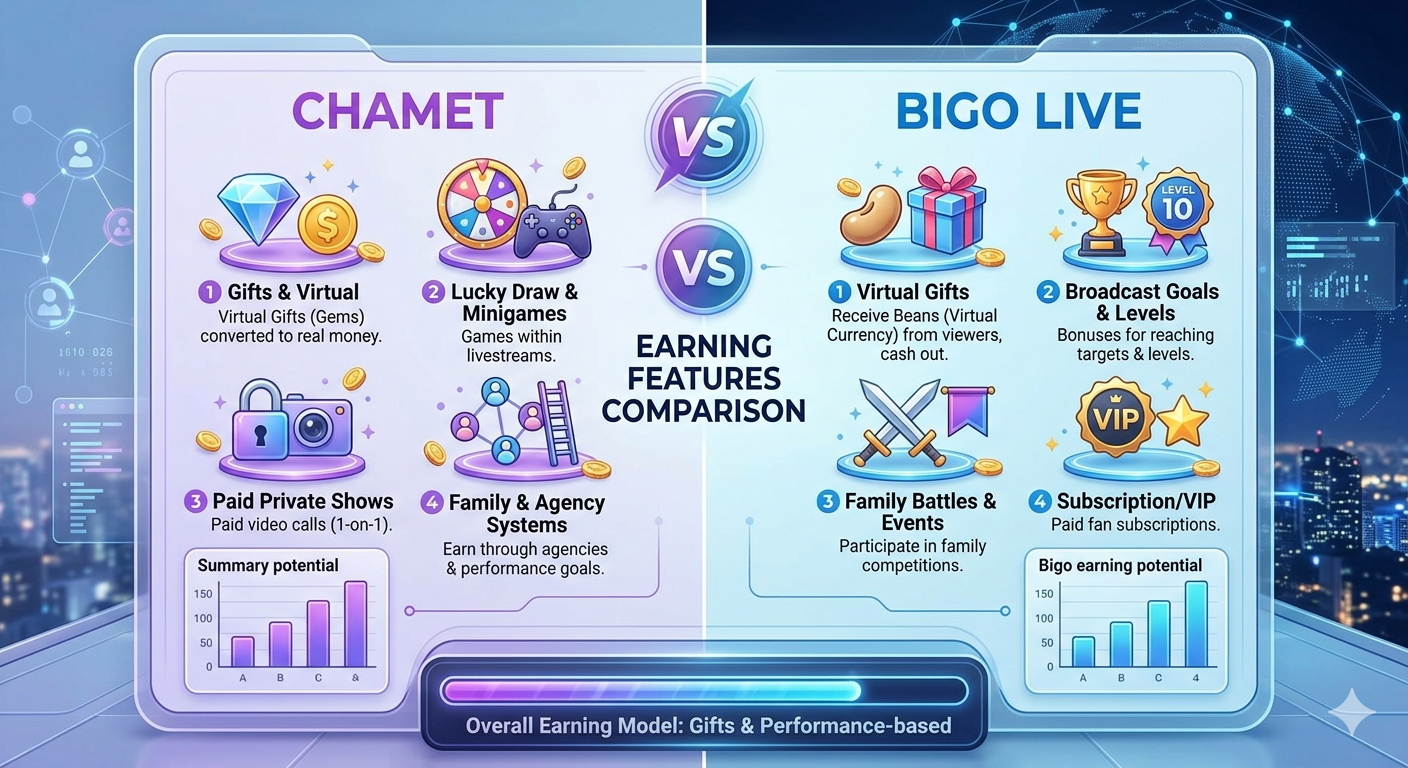 Key feature comparisons