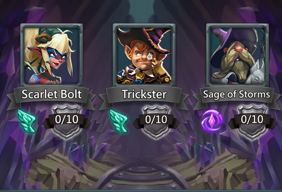 Golden Trio: Sage of Storms, Scarlet Bolt, Trickster