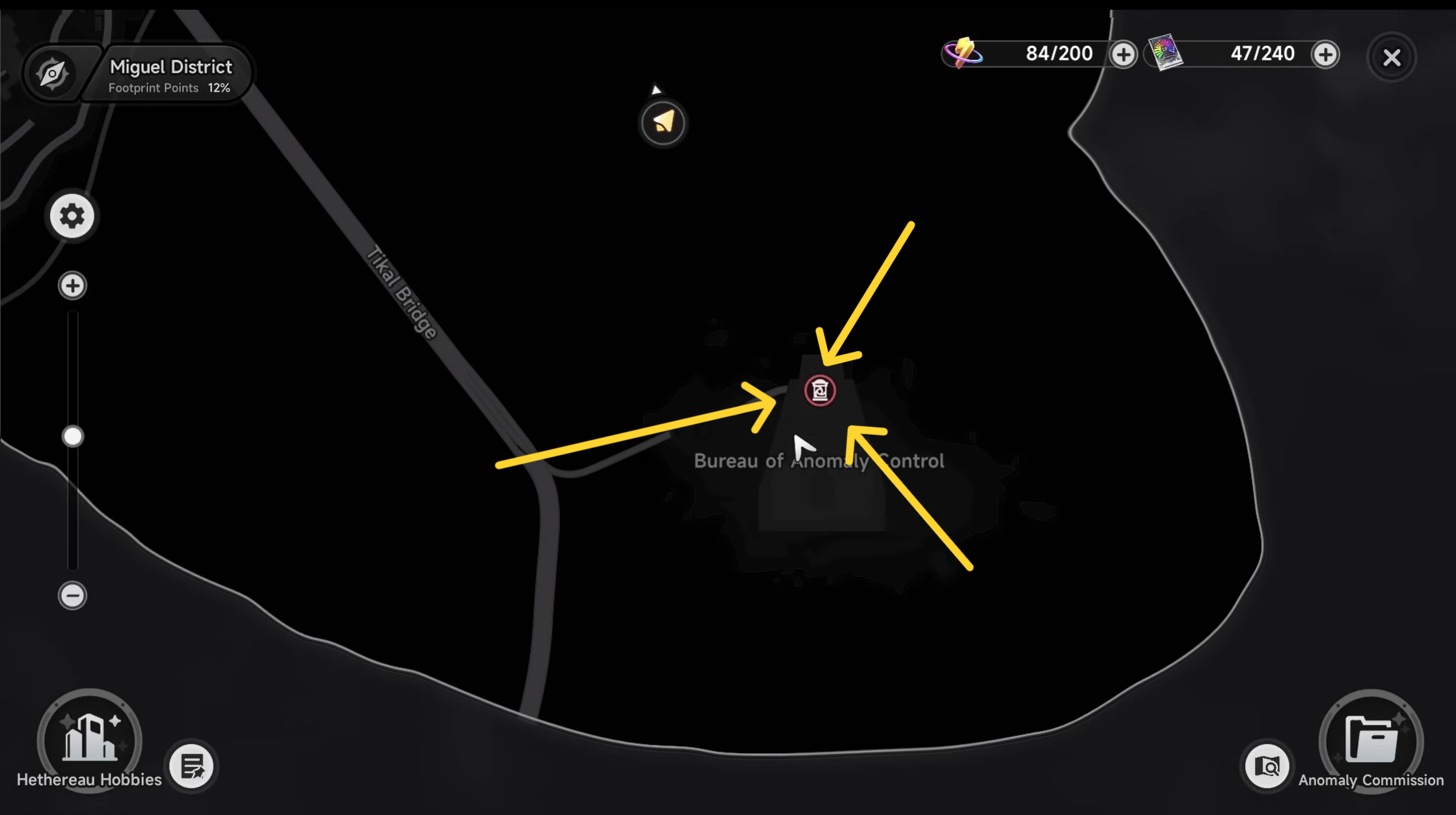 Anomaly of Bureau Control  Location