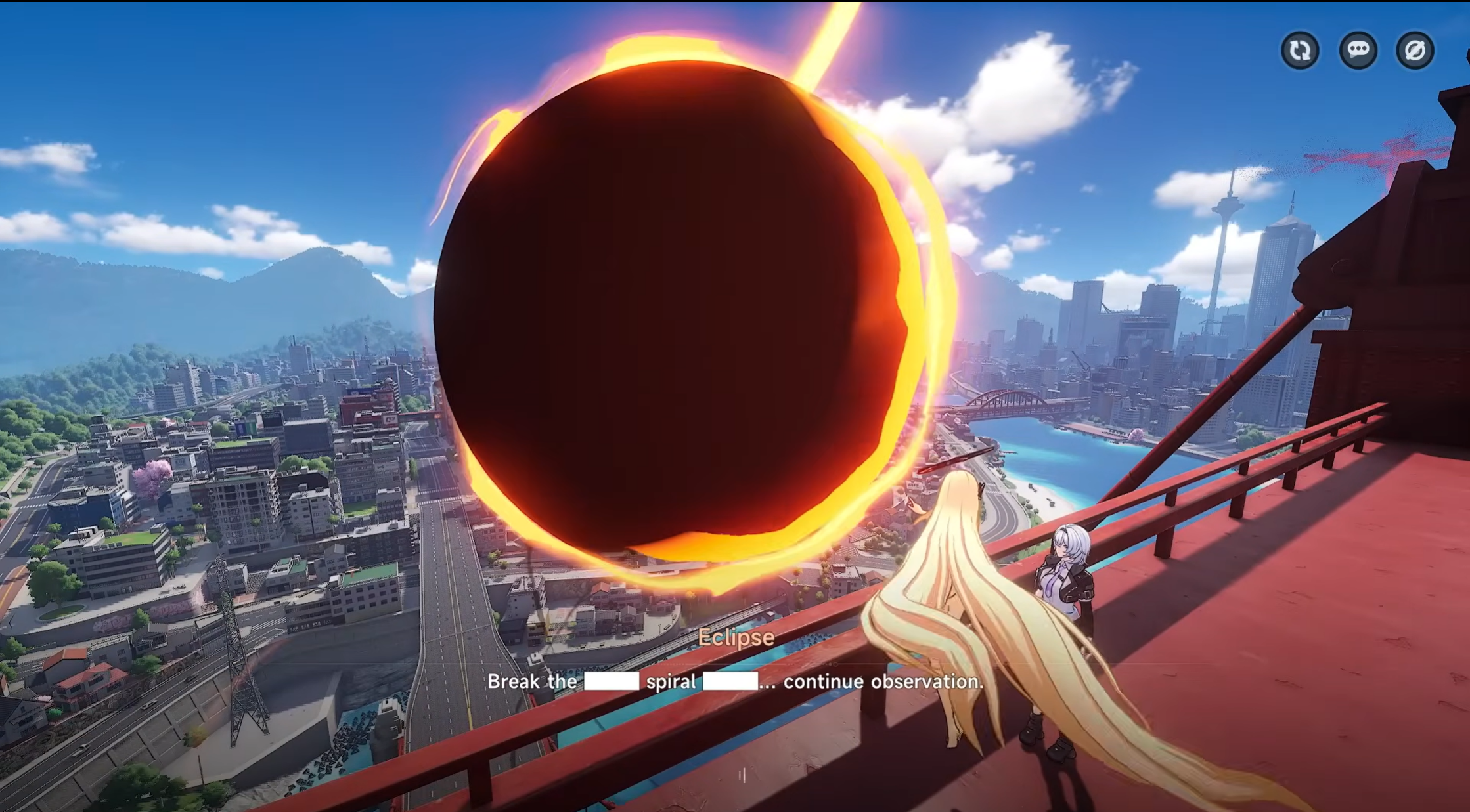 Eclipse Location Very Top of Bridge