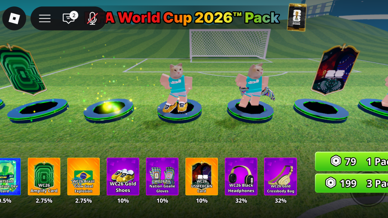 Roblox Super Soccer Fifa World Cup 2026 Pack