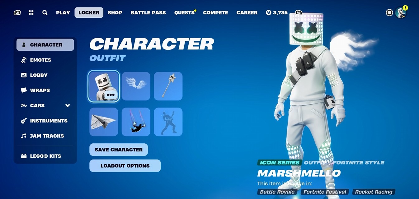Marshmello Fortnite Icon series