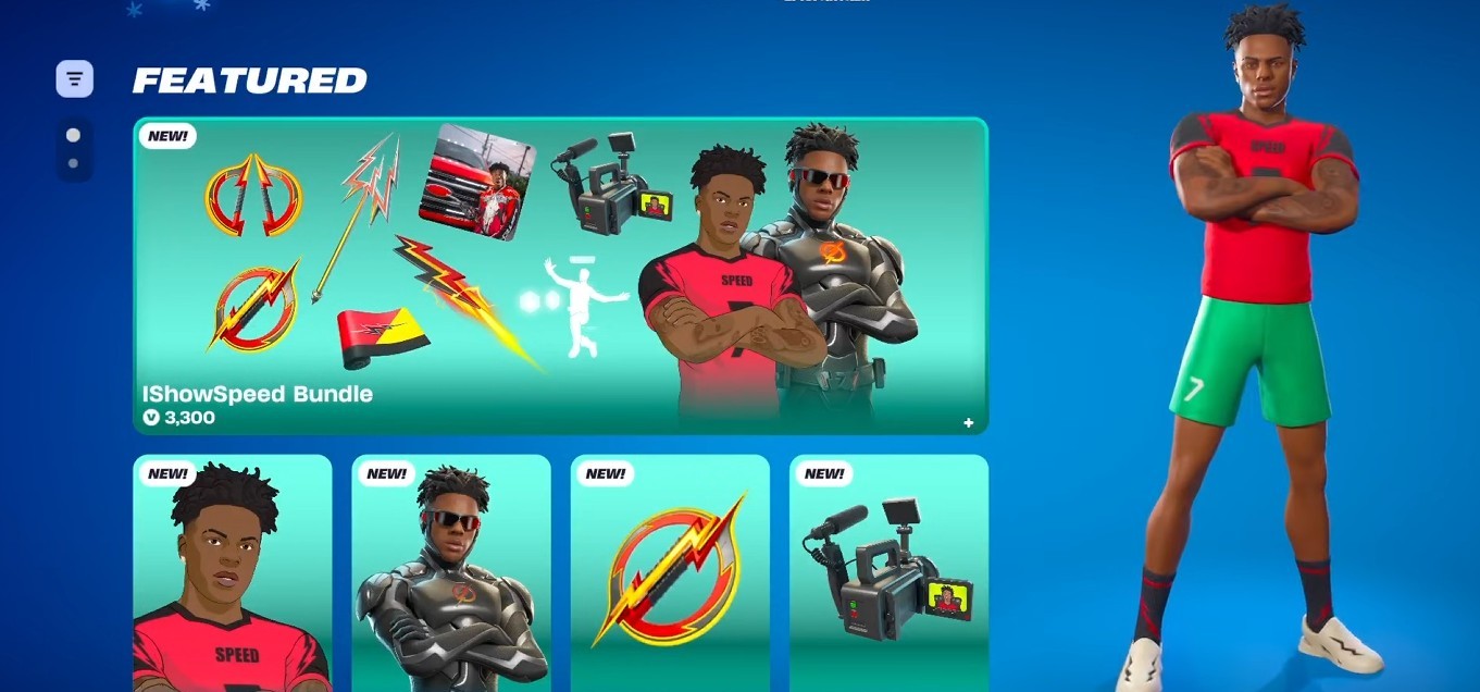 iShowSpeed in Fortnite