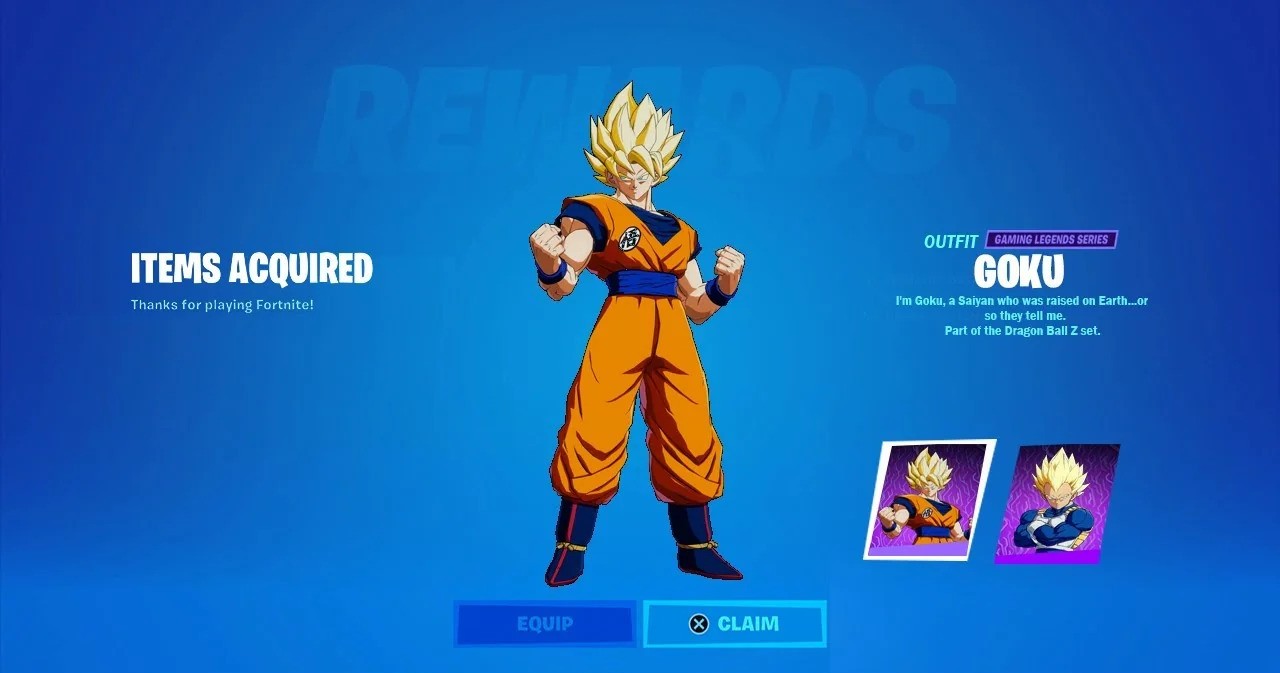 Fortnite x Dragon Ball Goku skin